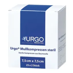 Urgo kompressen 5 x 5 cm  -  25 x 2 stuks